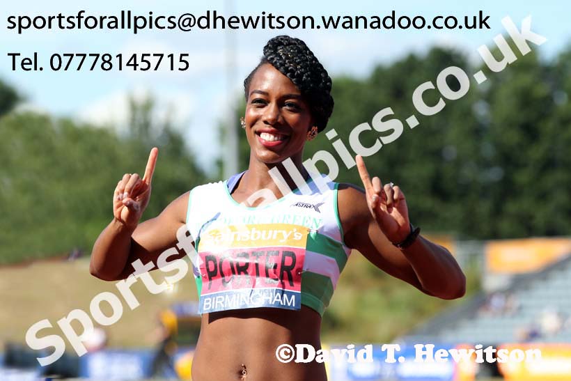 Womens 100 metres hurdles, Sainsbury's British Champs, Alexander Stadium, Birmingham. Photo: David T. Hewitson/Sprts for All Pics